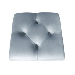 Hoker CHESTERFIELD krzesło barowe tkanina Welur podstawa metalowa