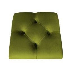 Hoker CHESTERFIELD krzesło barowe tkanina Welur podstawa metalowa