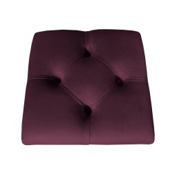 Hoker CHESTERFIELD krzesło barowe tkanina Welur podstawa metalowa