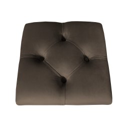 Hoker CHESTERFIELD krzesło barowe tkanina Welur podstawa metalowa