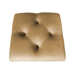 Hoker CHESTERFIELD krzesło barowe tkanina Welur podstawa metalowa