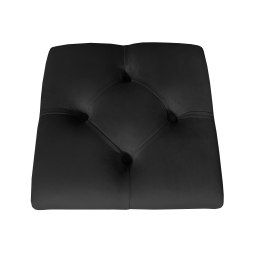 Hoker CHESTERFIELD krzesło barowe tkanina Welur podstawa metalowa