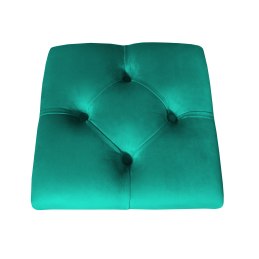 Hoker CHESTERFIELD krzesło barowe tkanina Welur podstawa metalowa