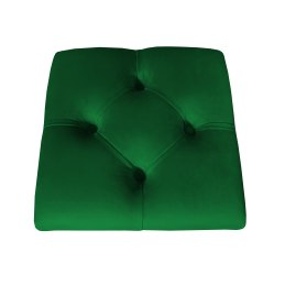 Hoker CHESTERFIELD krzesło barowe tkanina Welur podstawa metalowa