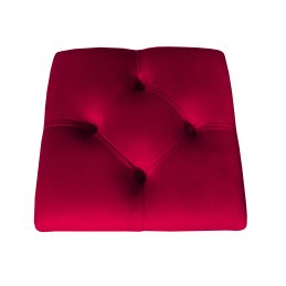 Hoker CHESTERFIELD krzesło barowe tkanina Welur podstawa metalowa