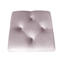 Hoker CHESTERFIELD krzesło barowe tkanina Welur podstawa metalowa