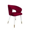 Krzesło welurowe AURA  Nowoczesne krzesło do salonu, jadalni i kuchni