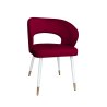 Krzesło welurowe AURA  Nowoczesne krzesło do salonu, jadalni i kuchni