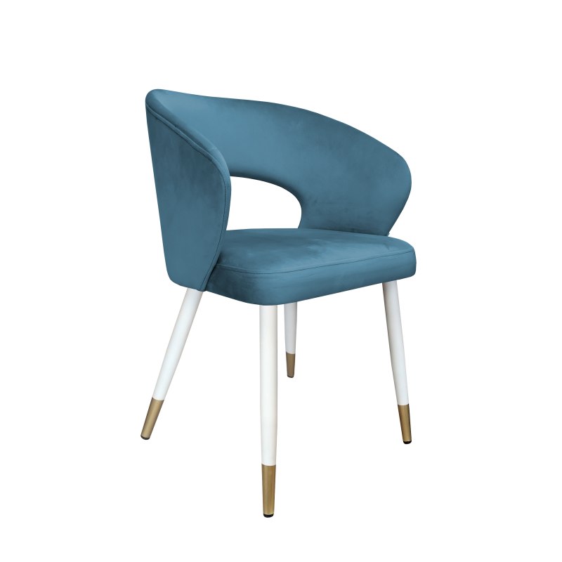 Krzesło welurowe AURA  Nowoczesne krzesło do salonu, jadalni i kuchni