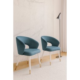 Krzesło welurowe AURA  Nowoczesne krzesło do salonu, jadalni i kuchni