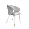 Krzesło welurowe AURA  Nowoczesne krzesło do salonu, jadalni i kuchni