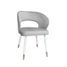 Krzesło welurowe AURA  Nowoczesne krzesło do salonu, jadalni i kuchni