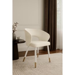 Krzesło welurowe AURA  Nowoczesne krzesło do salonu, jadalni i kuchni