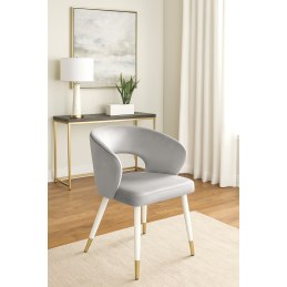 Krzesło welurowe AURA  Nowoczesne krzesło do salonu, jadalni i kuchni