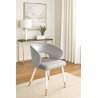 Krzesło welurowe AURA  Nowoczesne krzesło do salonu, jadalni i kuchni