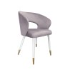 Krzesło welurowe AURA  Nowoczesne krzesło do salonu, jadalni i kuchni