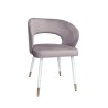 Krzesło welurowe AURA  Nowoczesne krzesło do salonu, jadalni i kuchni
