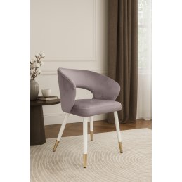 Krzesło welurowe AURA  Nowoczesne krzesło do salonu, jadalni i kuchni