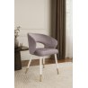 Krzesło welurowe AURA  Nowoczesne krzesło do salonu, jadalni i kuchni