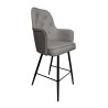 Hoker SARA krzesło barowe tkanina Vega podstawa metalowa