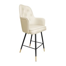 Hoker SARA krzesło barowe tkanina Vega podstawa metalowa