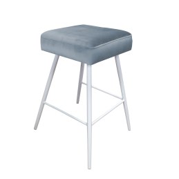 Hoker MAX krzesło barowe tkanina Welur podstawa metalowa