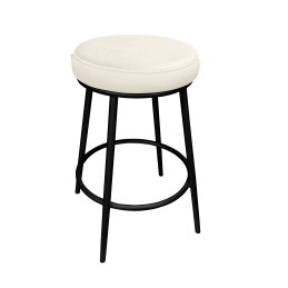 Hoker Ben tkanina Welur – krzesło barowe z metalową podstawą