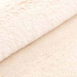 Pufa ALA tapicerowana tkanina noga drewniana