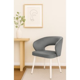 Krzesło welurowe AURA  Nowoczesne krzesło do salonu, jadalni i kuchni