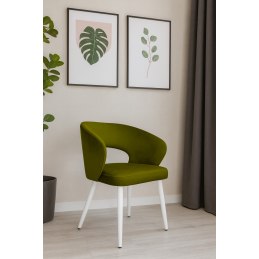 Krzesło welurowe AURA  Nowoczesne krzesło do salonu, jadalni i kuchni