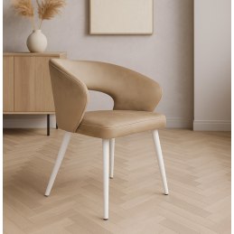 Krzesło welurowe AURA  Nowoczesne krzesło do salonu, jadalni i kuchni