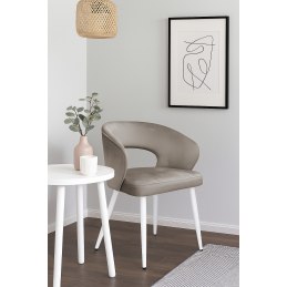 Krzesło welurowe AURA  Nowoczesne krzesło do salonu, jadalni i kuchni