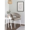 Krzesło welurowe AURA  Nowoczesne krzesło do salonu, jadalni i kuchni