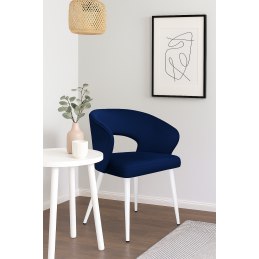 Krzesło welurowe AURA  Nowoczesne krzesło do salonu, jadalni i kuchni