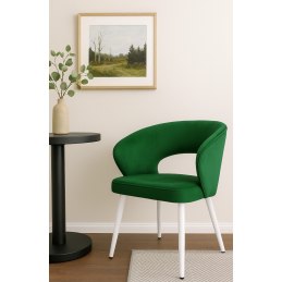 Krzesło welurowe AURA  Nowoczesne krzesło do salonu, jadalni i kuchni