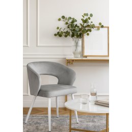 Krzesło welurowe AURA  Nowoczesne krzesło do salonu, jadalni i kuchni