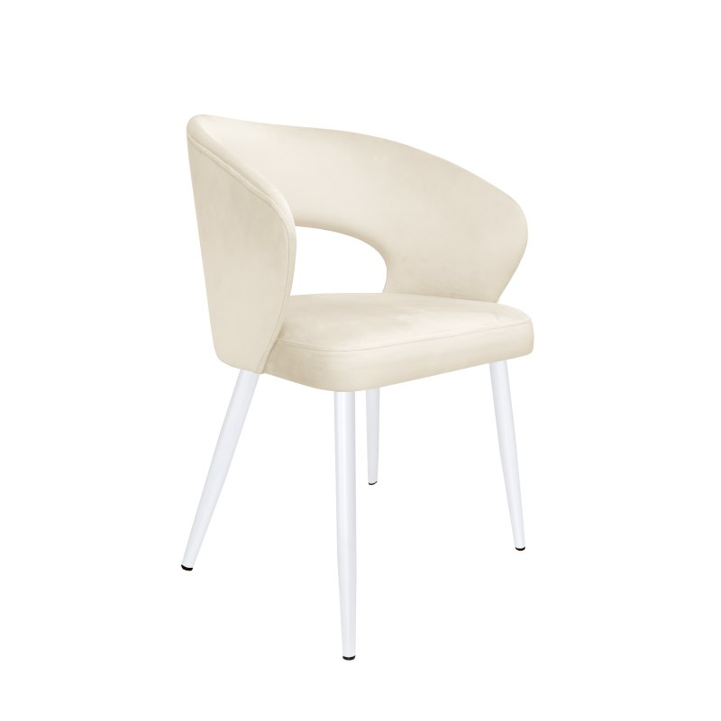 Krzesło welurowe AURA  Nowoczesne krzesło do salonu, jadalni i kuchni