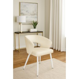 Krzesło welurowe AURA  Nowoczesne krzesło do salonu, jadalni i kuchni