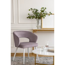 Krzesło welurowe AURA  Nowoczesne krzesło do salonu, jadalni i kuchni