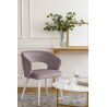 Krzesło welurowe AURA  Nowoczesne krzesło do salonu, jadalni i kuchni