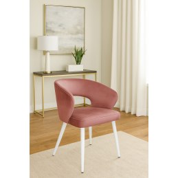 Krzesło welurowe AURA  Nowoczesne krzesło do salonu, jadalni i kuchni