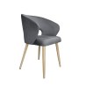 Krzesło welurowe AURA  Nowoczesne krzesło do salonu, jadalni i kuchni