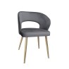 Krzesło welurowe AURA  Nowoczesne krzesło do salonu, jadalni i kuchni
