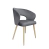 Krzesło welurowe AURA  Nowoczesne krzesło do salonu, jadalni i kuchni