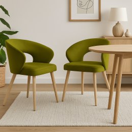 Krzesło welurowe AURA  Nowoczesne krzesło do salonu, jadalni i kuchni