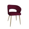 Krzesło welurowe AURA  Nowoczesne krzesło do salonu, jadalni i kuchni