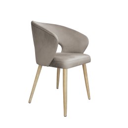 Krzesło tapicerowane AURA nogi metalowe imitacja dąb MG09 do jadalni salonu