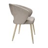 Krzesło tapicerowane AURA nogi metalowe imitacja dąb MG09 do jadalni salonu