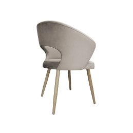 Krzesło tapicerowane AURA nogi metalowe imitacja dąb MG09 do jadalni salonu