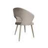 Krzesło tapicerowane AURA nogi metalowe imitacja dąb MG09 do jadalni salonu